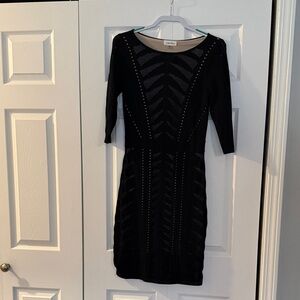 Calvin Klein Black Long Sleeve Dress